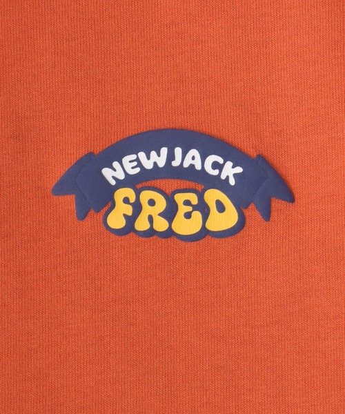 KINGGNU オレンジ 長袖カットソー ロゴプリント japan made