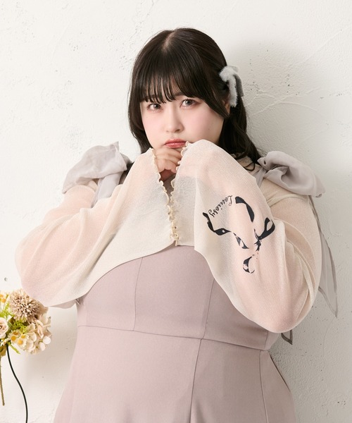 Louiosy(ルオシー)の「【大きいサイズ】タトゥーシアートップス(Tシャツ/カットソー・レディース・ブルー系その他/ブラック/アイボリー・3L/4L)」の2枚目の写真