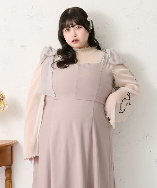 Louiosy(ルオシー)の「【大きいサイズ】タトゥーシアートップス(Tシャツ/カットソー・レディース・ブルー系その他/ブラック/アイボリー・3L/4L)」の7枚目の写真