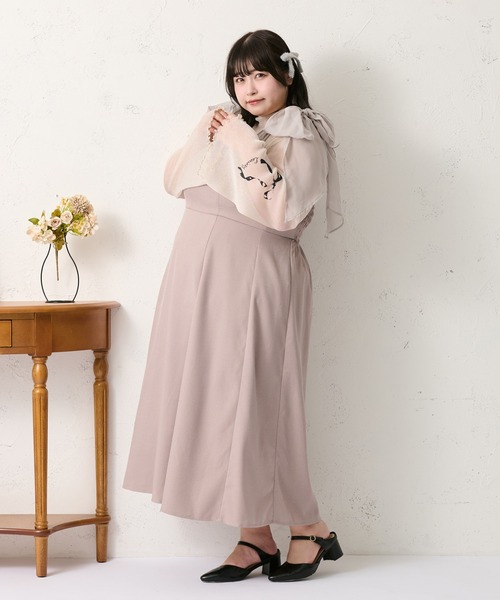 Louiosy(ルオシー)の「【大きいサイズ】タトゥーシアートップス(Tシャツ/カットソー・レディース・ブルー系その他/ブラック/アイボリー・3L/4L)」の10枚目の写真