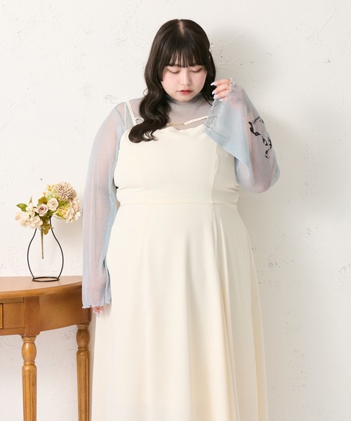 Louiosy(ルオシー)の「【大きいサイズ】タトゥーシアートップス(Tシャツ/カットソー・レディース・ブルー系その他/ブラック/アイボリー・3L/4L)」の20枚目の写真