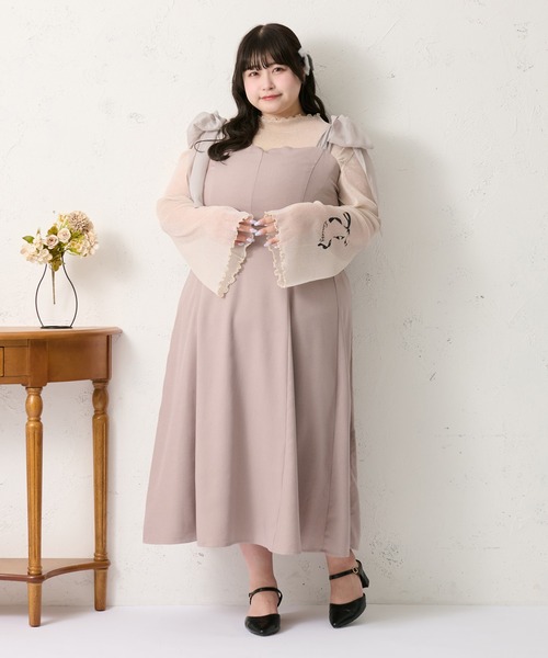 Louiosy(ルオシー)の「【大きいサイズ】タトゥーシアートップス(Tシャツ/カットソー・レディース・ブルー系その他/ブラック/アイボリー・3L/4L)」の11枚目の写真