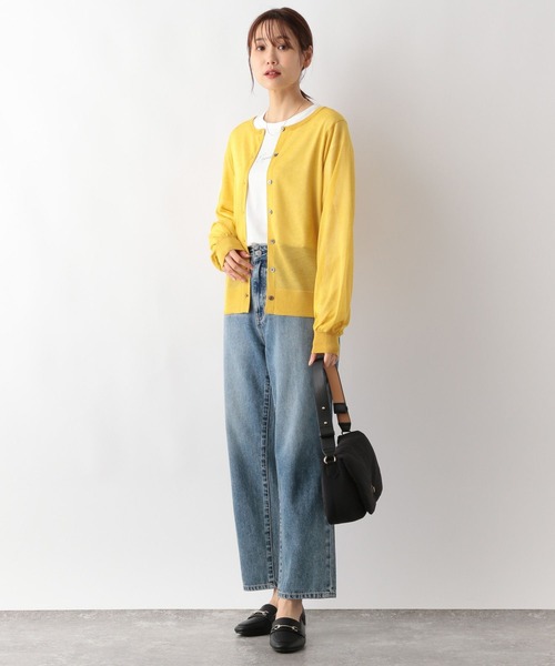 GLOBAL WORK(グローバルワーク)の「MATINEE LINE/レヴィータクルーカーディガン/138842(カーディガン/ボレロ・レディース・ブラック/アイボリー/ネイビー/マスタード・LARGE/MEDIUM)」の21枚目の写真