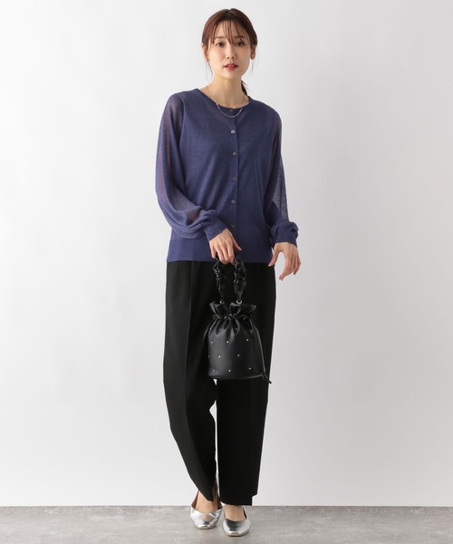 GLOBAL WORK(グローバルワーク)の「MATINEE LINE/レヴィータクルーカーディガン/138842(カーディガン/ボレロ・レディース・ブラック/アイボリー/ネイビー/マスタード・LARGE/MEDIUM)」の14枚目の写真