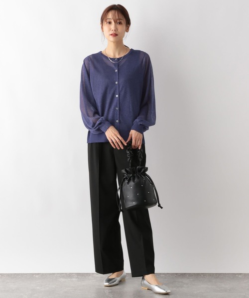 GLOBAL WORK(グローバルワーク)の「MATINEE LINE/レヴィータクルーカーディガン/138842(カーディガン/ボレロ・レディース・ブラック/アイボリー/ネイビー/マスタード・LARGE/MEDIUM)」の16枚目の写真