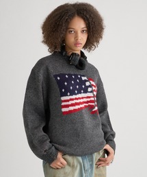 DAMAGE FLAG KNIT/ダメージフラッグニット