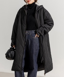 DAY CLOSET | ≪2024AW新作≫レディース 3WAYノームコアキルティング×フリースロングコート(ノーカラーコート)