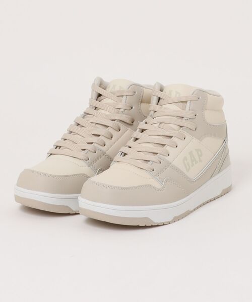 GAP(ギャップ)の「【GAP】 ハイカットスニーカー(スニーカー・レディース・ホワイト×グリーン/ブラック/ホワイト×グレー/ダークグレー/ベージュ/ホワイト×ブルー/ブラック×グレー・23.0cm/24.0cm/25.0cm)」の7枚目の写真