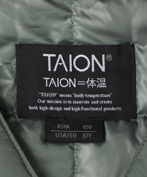 TAION＞ベーシック Vネックボタン インナーダウンベスト / キッズ
