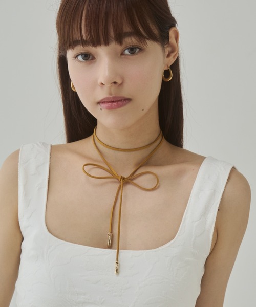 ciite'（シーテ）の「2way シンプルコードチョーカー（チョーカー・レディース・シルバー/ゴールド/キャメル/ブラウン/ゴールド系その他/シルバー系その他・FREE）」の3枚目の写真