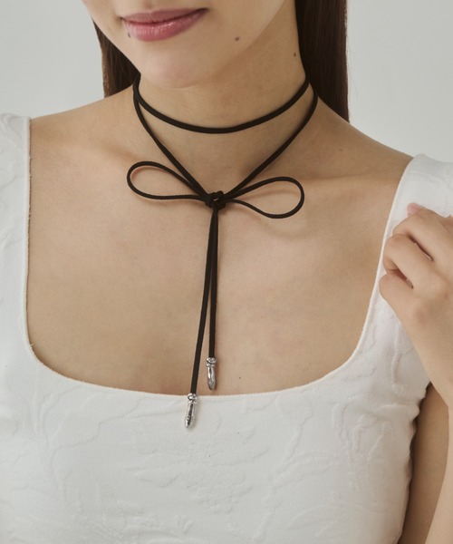 ciite'（シーテ）の「2way シンプルコードチョーカー（チョーカー・レディース・シルバー/ゴールド/キャメル/ブラウン/ゴールド系その他/シルバー系その他・FREE）」の5枚目の写真