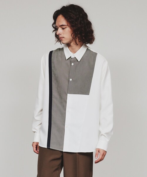 tk.TAKEO KIKUCHI(ティーケータケオキクチ)の「◆ヌバックスイッチシャツ(シャツ/ブラウス・メンズ・ブルー系4/ブラック系4/ホワイト系5・03/02/01)」の11枚目の写真