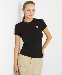 Guess | SS Cn Mini Triangle Tee 半袖 Tシャツ レディース(Tシャツ/カットソー)