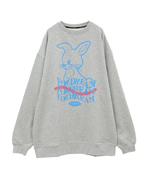 Candy Stripper(キャンディストリッパー)の「CANDYS BUNNY SWEAT ワンピース(スウェット・レディース・ブラック/ヘザーグレー/ピンク/オフホワイト・2)」の15枚目の写真