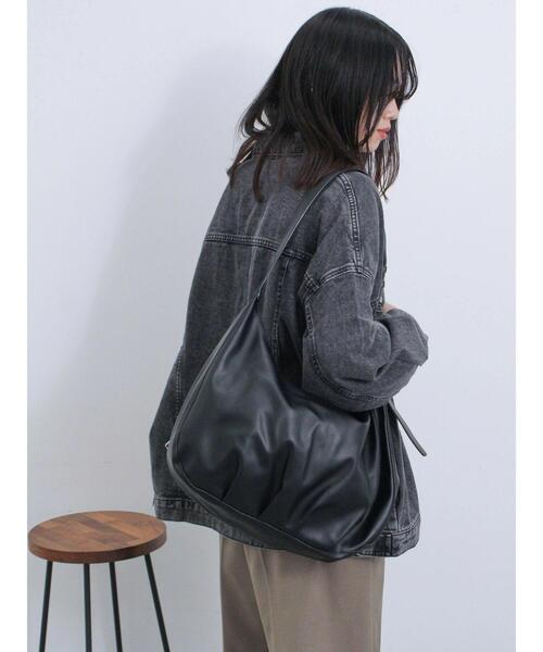 Samansa Mos2 blue(サマンサモスモスブルー)の「ビッグデニムジャケット(ノーカラージャケット・レディース・ブラック/ブルー・F)」の18枚目の写真