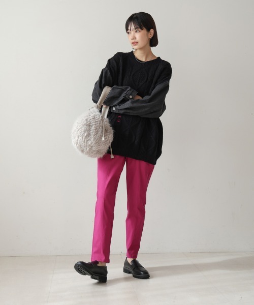 Bou Jeloud（ブージュルード）の「【36-40サイズ展開あり】ゆるっとHAKIYASE抗菌・防臭（その他パンツ・レディース・ブラック/ピンク/ブルー/オフホワイト・36/40/38）」の13枚目の写真