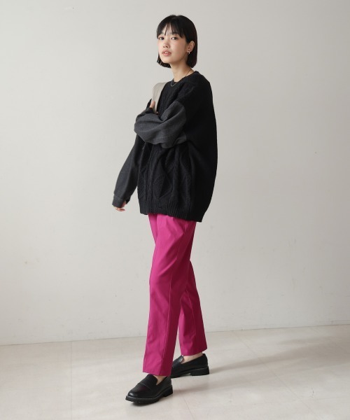 Bou Jeloud（ブージュルード）の「【36-40サイズ展開あり】ゆるっとHAKIYASE抗菌・防臭（その他パンツ・レディース・ブラック/ピンク/ブルー/オフホワイト・36/40/38）」の16枚目の写真