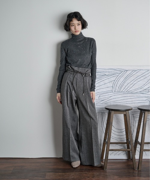 Rin様　グレートップス　即日発送 ケントダーティーハイネッククロップドジップアップ -グランジ