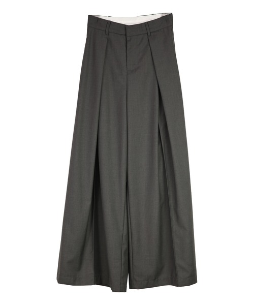 and it_（アンドイット）の「タックワイドパンツ（その他パンツ・レディース・グレー/ブラック・L/M/LL）」の13枚目の写真