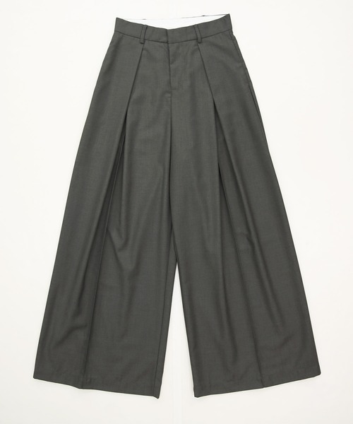 and it_（アンドイット）の「タックワイドパンツ（その他パンツ・レディース・グレー/ブラック・L/M/LL）」の14枚目の写真