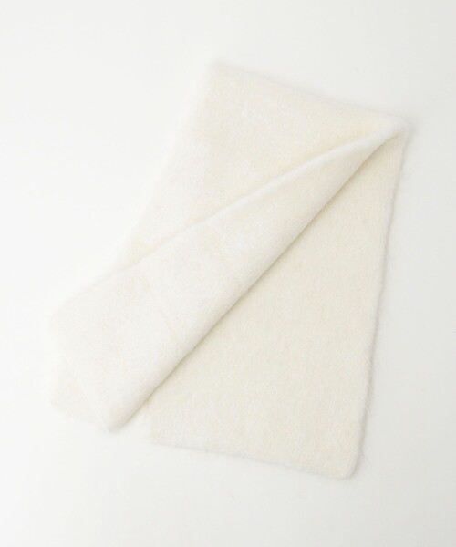 green label relaxing（グリーンレーベルリラクシング）の「アルパカ シャギー マフラー（マフラー・レディース・ライトブルー/オフホワイト/ライトグレー・FREE）」の8枚目の写真