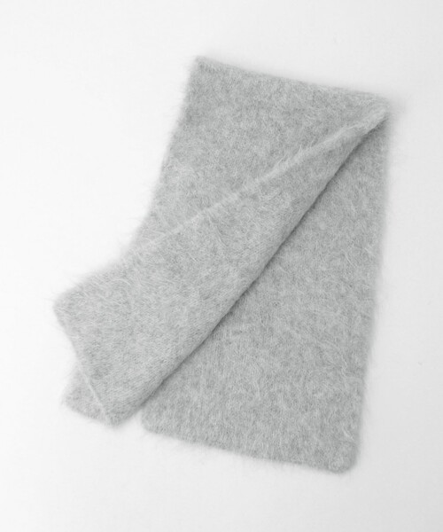 green label relaxing（グリーンレーベルリラクシング）の「アルパカ シャギー マフラー（マフラー・レディース・ライトブルー/オフホワイト/ライトグレー・FREE）」の12枚目の写真