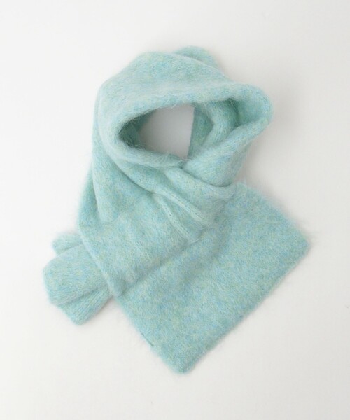 green label relaxing（グリーンレーベルリラクシング）の「アルパカ シャギー マフラー（マフラー・レディース・ライトブルー/オフホワイト/ライトグレー・FREE）」の15枚目の写真