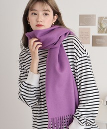 Briory 紫系チェックストール Briory 紫系チェックストール Briory 紫系チェックストール