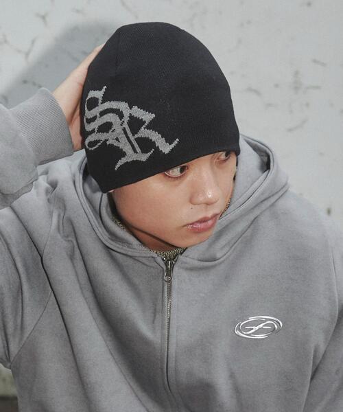 SHORT ROUND（ショートラウンド）の「SHORT ROUND/シングルニットワッチ（ニットキャップ/ビーニー・メンズ・グレー/ブラック・FREE）」の2枚目の写真