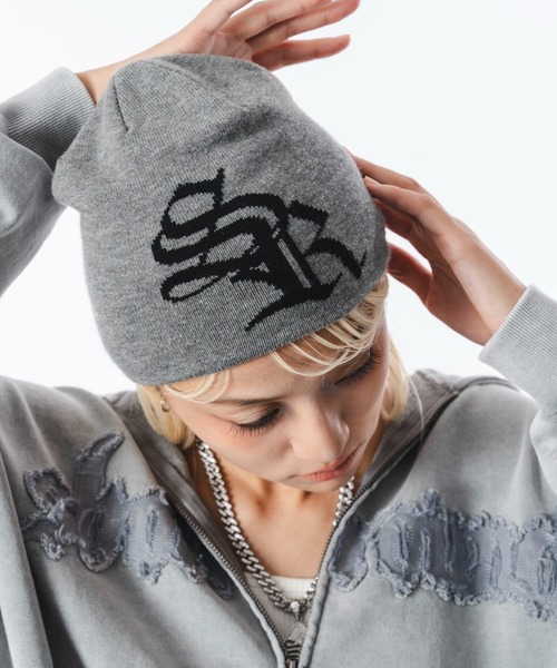 SHORT ROUND（ショートラウンド）の「SHORT ROUND/シングルニットワッチ（ニットキャップ/ビーニー・メンズ・グレー/ブラック・FREE）」の10枚目の写真