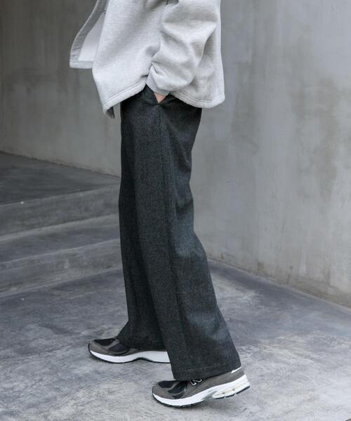 FORK&SPOON（フォークアンドスプーン）の「FORK&SPOON　ブラッシュドパンツ（その他パンツ・メンズ・グレー/ブラック・4/5）」の6枚目の写真