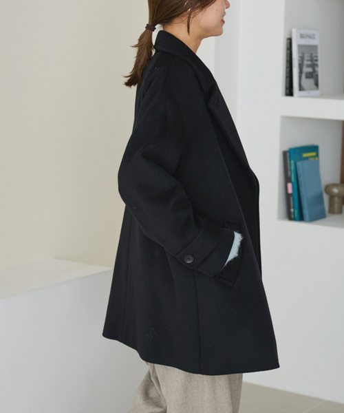 JOURNAL STANDARD relume スーパーファインビーバーPコート JOURNAL STANDARD relume スーパーファインビーバーPコート