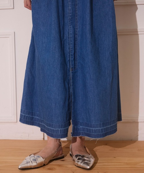 セール】7.5oz デニムマキシワンピース（ワンピース）｜AVIE