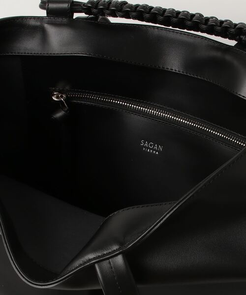 SAGAN VIENNA(サガンヴィエンナ)の「【SAGAN VIENNA/サガンヴィエンナ】M_01P PAZAR BOOK TOTE/レザートートショルダーバッグ(トートバッグ・レディース・ブラック・FREE)」の4枚目の写真