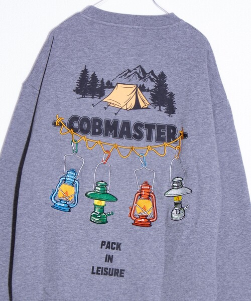 COBMASTER(コブマスター)の「【COBMASTER】ランタン刺繍 バックプリント 裏毛スウェット UNISEX/ユニセックス(スウェット・メンズ・ブラック/グレー・M/L)」の10枚目の写真