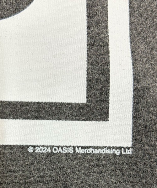 MUSIC TEE（ミュージックティー）の「OASIS“DECCA LOGO” - オアシス "デッカ ロゴ”（Tシャツ/カットソー・メンズ・ライトブルー/ホワイト/チャコールグレー・LARGE/MEDIUM/X-LARGE/SMALL）」の8枚目の写真
