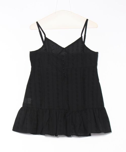 STYLEBLOCK（スタイルブロック）の「綿レースギャザーキャミチュニック（シャツ/ブラウス・レディース・アイボリー/ブラック/ホワイト・M）」の4枚目の写真