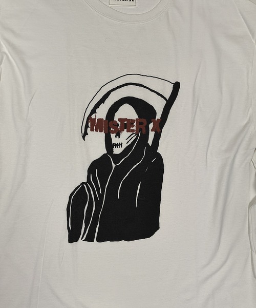 MIG&DEXI(ミグアンドデキシー)の「GRIM REAPER TEE SHIRTS LS / Mr.X(その他トップス・メンズ・ホワイト/ブラック・L/XL/M/XXL)」の19枚目の写真