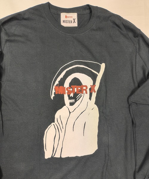 MIG&DEXI(ミグアンドデキシー)の「GRIM REAPER TEE SHIRTS LS / Mr.X(その他トップス・メンズ・ホワイト/ブラック・L/XL/M/XXL)」の7枚目の写真