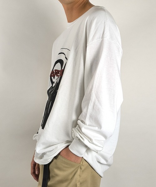 MIG&DEXI(ミグアンドデキシー)の「GRIM REAPER TEE SHIRTS LS / Mr.X(その他トップス・メンズ・ホワイト/ブラック・L/XL/M/XXL)」の10枚目の写真