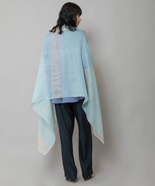 Munich（ミューニック）の「シルクミックスパネルストール（ストール/ショール・レディース・グレー/ベージュ/ミント/アイボリー・FREE）」の11枚目の写真