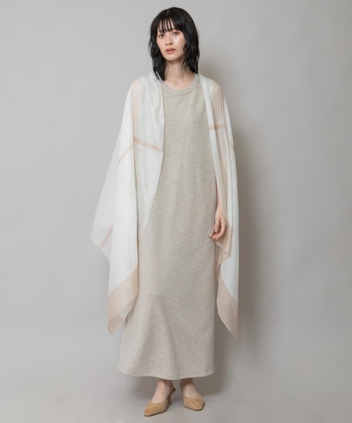 Munich（ミューニック）の「シルクミックスパネルストール（ストール/ショール・レディース・グレー/ベージュ/ミント/アイボリー・FREE）」の19枚目の写真