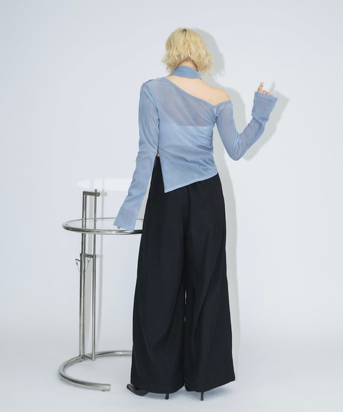 17HR（セブンティーンアワーズ）の「ルーズワイドスラックスパンツ（スラックス・レディース・グレー/ブラック・FREE）」の21枚目の写真