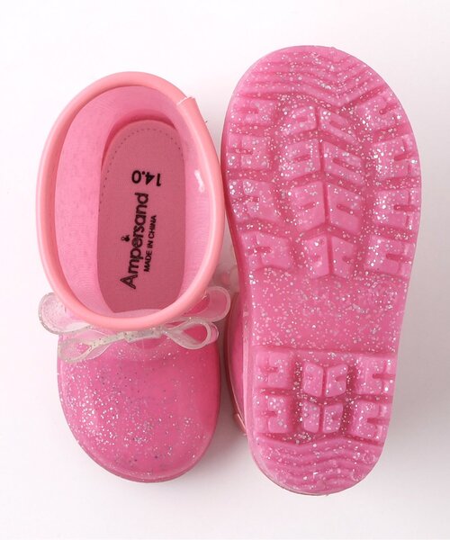 Ampersand(アンパサンド)の「キラキラレインシューズ(レインシューズ・キッズ・サーモンピンク/キナリ/ラベンダー・15 /20/18/17/19/14/16)」の7枚目の写真