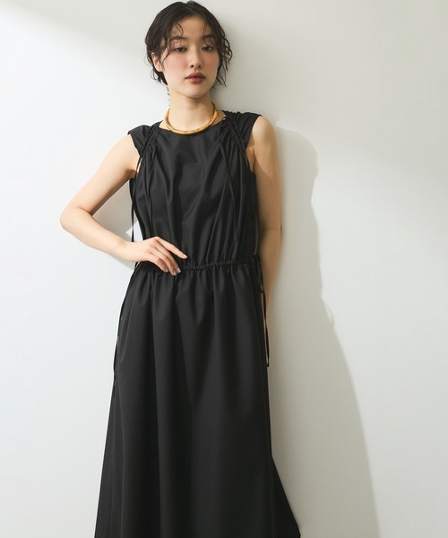 ZOZO限定・多サイズ】ドロストリボンワンピース≪Made by ZOZO