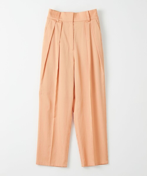 EMMEL REFINES（エメルリファインズ）の「＜EMMEL REFINES＞EM サテン 2タック テーパードパンツ（スラックス・レディース・シャーベット/ナチュラル/ダークグリーン・M/S/XS）」の20枚目の写真