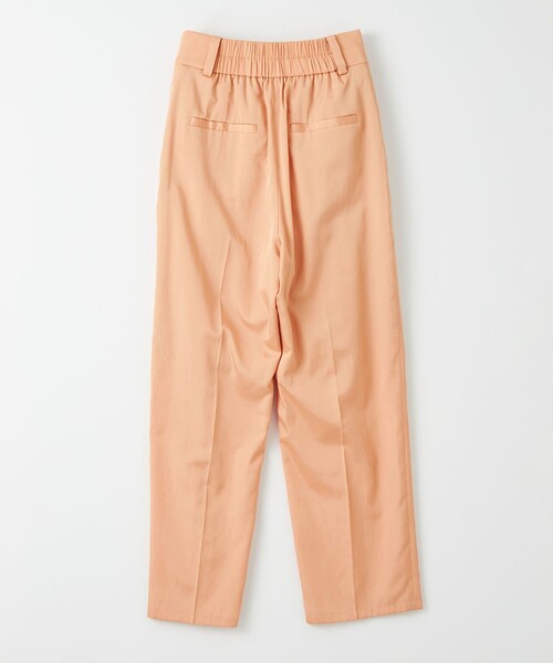 EMMEL REFINES（エメルリファインズ）の「＜EMMEL REFINES＞EM サテン 2タック テーパードパンツ（スラックス・レディース・シャーベット/ナチュラル/ダークグリーン・M/S/XS）」の9枚目の写真