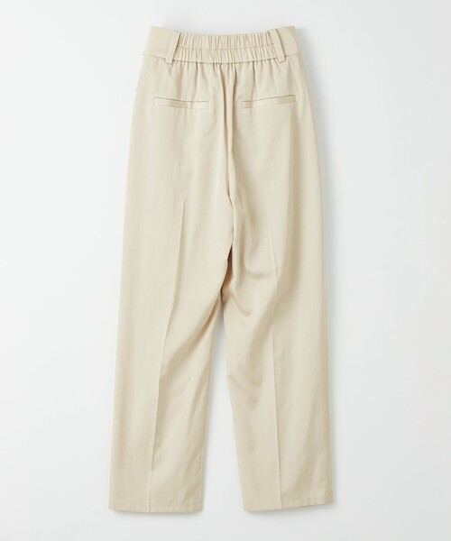 EMMEL REFINES（エメルリファインズ）の「＜EMMEL REFINES＞EM サテン 2タック テーパードパンツ（スラックス・レディース・シャーベット/ナチュラル/ダークグリーン・M/S/XS）」の6枚目の写真