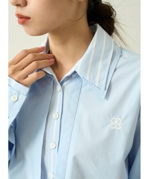 SNIDEL（スナイデル）の「Sustainableレイヤードクロップドシャツ 
