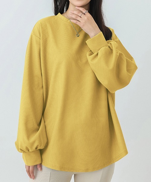 Miniministore(ミニミニストア)の「トレーナーレディーススウェットシャツ薄手(スウェット・レディース・グレー/ブラック/ブラウン/ホワイト/グリーン/イエロー/ベージュ/ブルー・FREE)」の8枚目の写真
